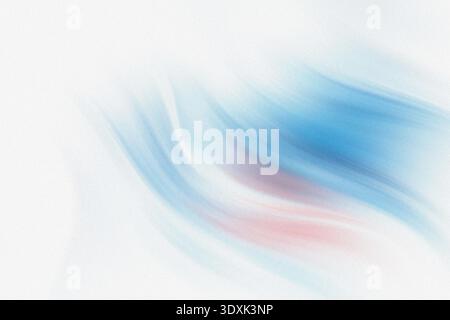 Abstrakte Aquarellmalerei mit Blau- und Weißtönen, die einen sanften und traumhaften künstlerischen Ausdruck schaffen Stockfoto