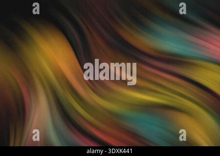 Abstrakte, vielfarbige, fließende Kunst mit wirbelnden Mustern für einen dynamischen und lebendigen visuellen Effekt Stockfoto