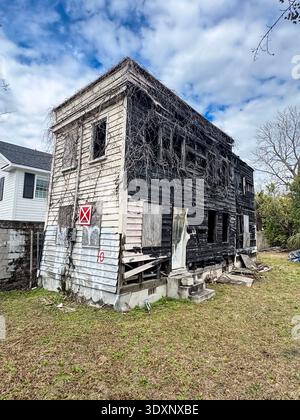 Verlassenes Haus in Verfall, Charleston, South Carolina, USA Stockfoto