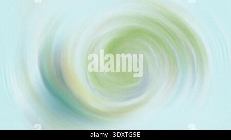 Abstrakter, wirbelnder hellgrüner und weißer Farbverlauf mit weichen, verschwommenen Texturen und glatten Übergängen Stockfoto