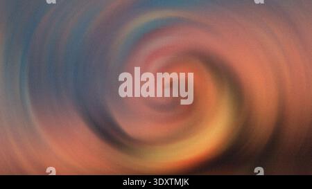 Abstrakte, wirbelnde Farben erzeugen einen dynamischen und unscharfen Effekt mit Orange- und Rosa-Tönen im Bild Stockfoto