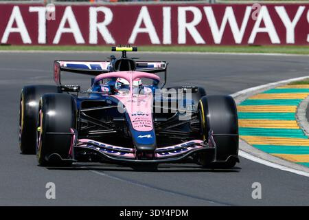 6. März 2026: Melbourne Grand Prix Circuit, Melbourne, Victoria, Australien: Formel 1 Grand Prix von Australien, Freier Trainingstag; Franco Colapinto aus Argentinien fährt mit dem 43 BWT Alpine A526 Mercedes in Runde 2 Stockfoto