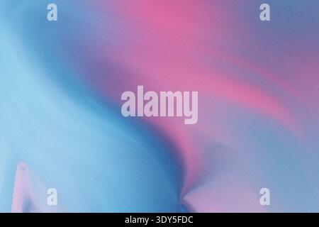 Ein abstraktes Gemälde mit sanften Verläufen von Rosa und Blau, das eine traumhafte und ätherische Atmosphäre schafft Stockfoto
