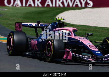 6. März 2026: Melbourne Grand Prix Circuit, Melbourne, Victoria, Australien: Formel 1 Grand Prix von Australien, Freier Trainingstag; Franco Colapinto aus Argentinien fährt mit dem 43 BWT Alpine A526 Mercedes in Runde 2 Stockfoto
