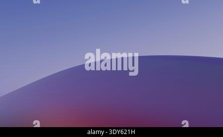 Abstrakter violetter blauer Farbverlauf minimal gekrümmter Hintergrund Stockfoto