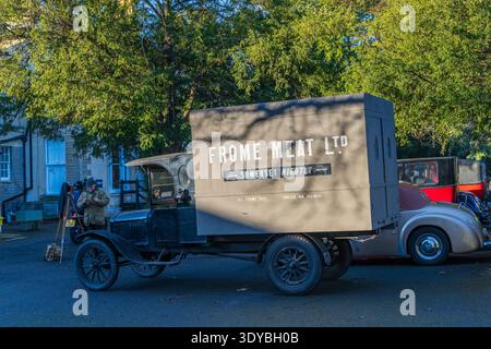 Clevedon Kaffee und Autos Stockfoto