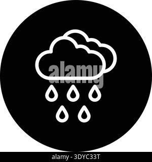 Rain Vector Icon Design Illustration Stock Vektor