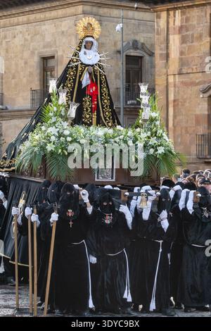 Karwoche Santa Semana am Karfreitag in Oviedo, Asturien, Spanien Stockfoto