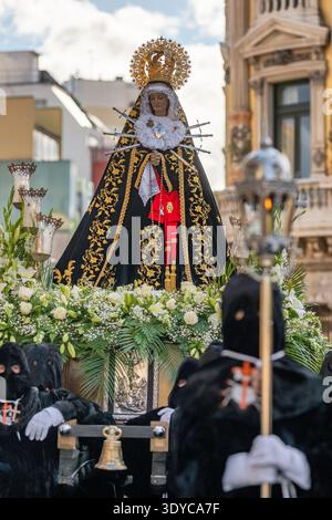 Karwoche Santa Semana am Karfreitag in Oviedo, Asturien, Spanien Stockfoto