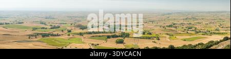 Panoramablick auf La Rioja landwirtschaftliche Landschaft Stockfoto