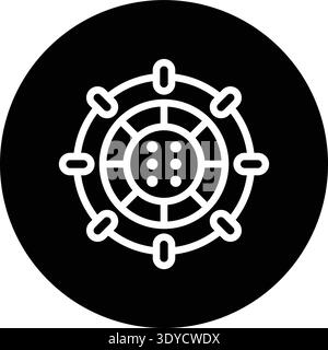 Stargate Vector Icon Design Illustration Stock Vektor