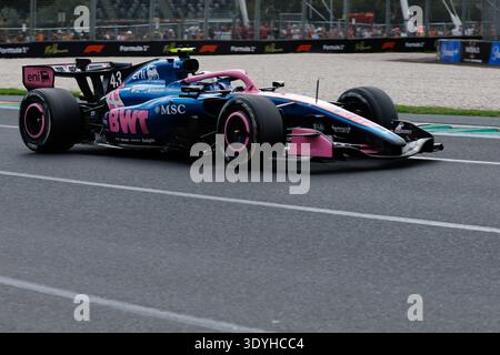 8. März 2026: Melbourne Grand Prix Circuit, Melbourne, Victoria, Australien: Formel 1 Grand Prix von Australien, Renntag; Franco Colapinto aus Argentinien fährt mit dem Mercedes 43 BWT Alpine A526 in Kurve 3 Stockfoto