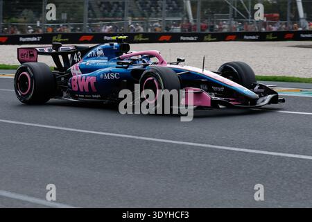 8. März 2026: Melbourne Grand Prix Circuit, Melbourne, Victoria, Australien: Formel 1 Grand Prix von Australien, Renntag; Franco Colapinto aus Argentinien fährt mit dem Mercedes 43 BWT Alpine A526 in Kurve 3 Stockfoto