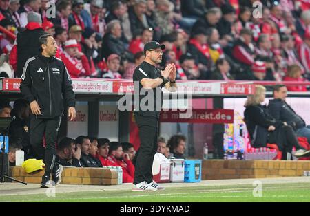 Berlin, Aarhus, Deutschland. März 2026. STEFFEN BAUMGART vom FC Union Berlin Gesten in der 1. Bundesliga: Union Berlin und Werder Bremen. (Kreditbild: © Ulrik Pedersen/ZUMA Press Wire) NUR REDAKTIONELLE VERWENDUNG! Nicht für kommerzielle ZWECKE! Stockfoto