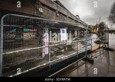 Das historische Undercrcroft, einer der am längsten laufenden Skateboard-Locations der Welt, ist seit den 1970er Jahren ein wichtiger Bestandteil der Londoner Straßenkultur Stockfoto