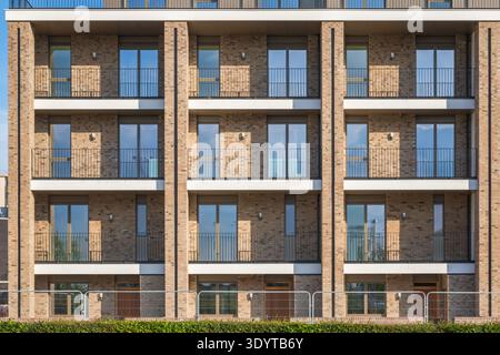 Brandneuer leerer Wohnblock zum Verkauf in Stratford, East London, Großbritannien Stockfoto