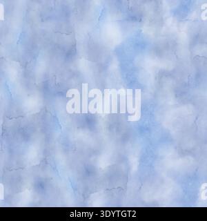 Nahtloses Muster. Abstrakter Aquarellhintergrund. Hellblau. Aquarell. Für Druck, Druck, Drucksachen, Verpackungen, Textilien, Hintergrundbild Stockfoto