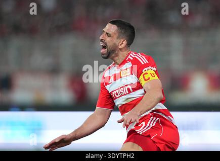 Berlin, Aarhus, Deutschland. März 2026. RANI KHEDIRA vom FC Union Berlin Gesten in der 1. Bundesliga: Union Berlin und Werder Bremen. (Kreditbild: © Ulrik Pedersen/ZUMA Press Wire) NUR REDAKTIONELLE VERWENDUNG! Nicht für kommerzielle ZWECKE! Stockfoto