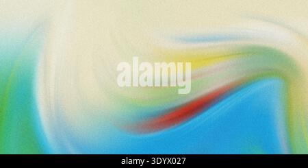 Ein mehrfarbiger abstrakter Hintergrund mit wirbelnden Formen in Blau, Grün, Gelb, Rot und weiß, für einen lebendigen und dynamischen visuellen Effekt Stockfoto