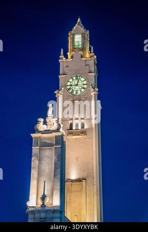 Uhrenturm am alten Hafen; Montreal, Kanada Stockfoto