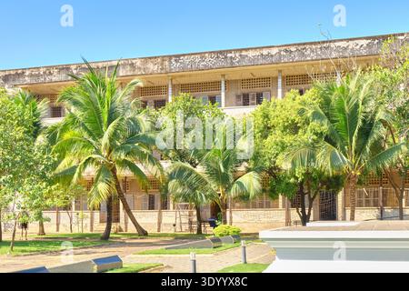 Das Tuol Sleng Genozidmuseum ist ein Museum der Kambodschanischen Völkermord in Phnom Penh in Kambodscha gewidmet Stockfoto