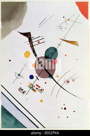 Wassily Kandinsky Untitled 1923 Expressionism Oil Canvas abstrakte geometrische, kräftige, dynamische Farben Stockfoto