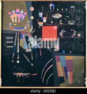 Wassily Kandinsky Komposition 1941 späte abstrakte kühne Formen lebendige dramatische Kontraste Stockfoto