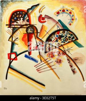 Wassily Kandinsky Komposition vorherschend rot gelb schwarz 1921 abstraktes bold rot gelb schwarz Zusammenspiel Stockfoto
