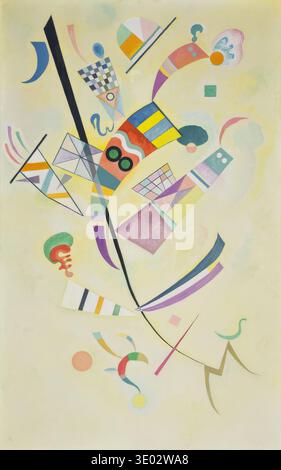 Wassily Kandinsky Untitled No. 629 1936 abstrakte, kräftige geometrische und lebendige Farbkontraste Stockfoto
