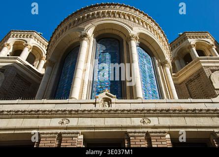 Kirche Notre Dames des Victoires Fassade San Francisco County of San Francisco Kalifornien Vereinigte Staaten Stockfoto