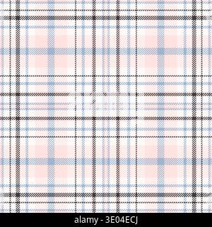 Nahtloses Muster prüfen. Hintergrund mit kleinen braunen Karos. Wiederholte Gingham-Beige-Patern. Schottischer Stil. Design-Prints. Kariertes Karo mit wiederholter Struktur Stock Vektor