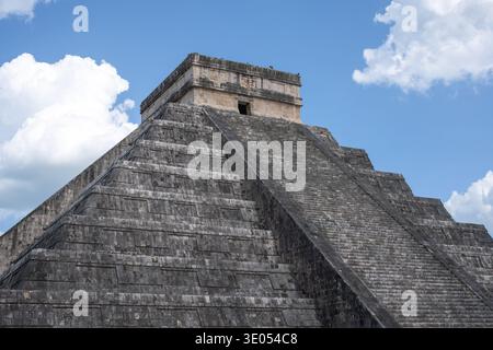Chichen Itza Pyramide - Tempel des Kukulcan (El Castillo) - Chichen Itza, Yucatan, Mexiko Stockfoto