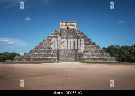 Chichen Itza Pyramide - Tempel des Kukulcan (El Castillo) - Chichen Itza, Yucatan, Mexiko Stockfoto
