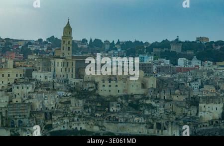 Aus der Nähe der Basilika Cattedrale di Matera Maria Santissima della Bruna Stockfoto