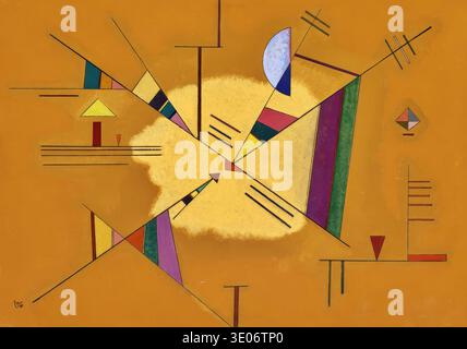 Wassily Kandinsky Diagonale 1922 Russische abstrakte Kunst kühne diagonale Komposition Stockfoto