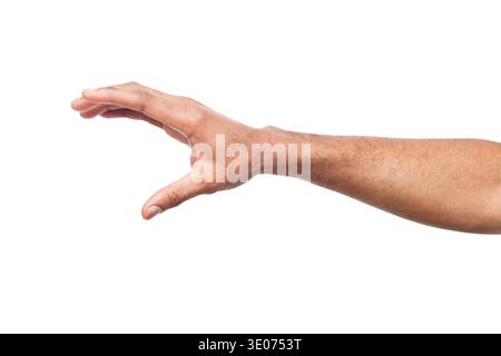 Schwarze Hand mit Kreditkarte oder andere isolierte Stockfoto