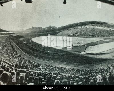 Das Fußballspiel zwischen dem IFK Goteborg und Orgryte FINDET am 3. Juni 1959 im Nya Ullevi-Stadion in Göteborg, Schweden, STATT, an dem 52.194 Zuschauer teilnehmen Stockfoto