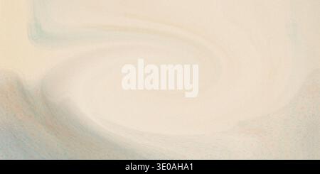 Zarte Aquarelltextur mit wirbelnden Mustern in Beige-, Blau- und sanften Pastelltönen, die eine traumhafte abstrakte Komposition schaffen Stockfoto