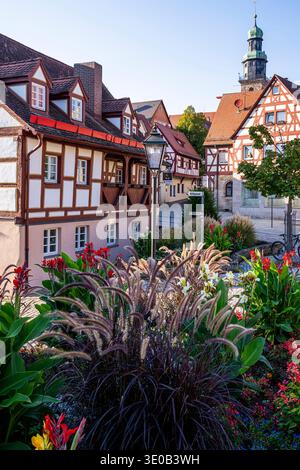 Fachwerkhaus in Lauf an der Pegnitz bei Nürnberg, Mittelfranken, Bayern Deutschland Stockfoto