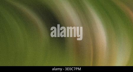 Ein digital erstelltes Bild mit einem unscharfen abstrakten Hintergrund mit wirbelnden Grün- und Beigetönen. Der Effekt erzeugt ein Gefühl von Bewegung und Stockfoto