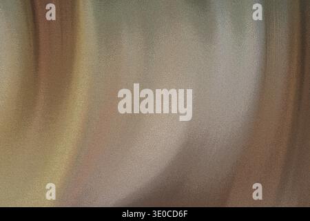 Ein Bild mit einem unscharfen abstrakten Hintergrund aus drapiertem beige-braunem Stoff. Die Textur ist weich und die Farben verschmelzen nahtlos, kreativ Stockfoto