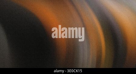 Ein digital erstelltes abstraktes Bild mit verschwommenem Effekt, das eine Mischung aus warmen Braun-, Orange- und dunklen Tönen in einem fließenden Muster zeigt. Stockfoto