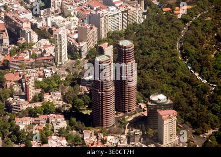 Luftaufnahme von Mexiko-Stadt, Mexiko Stockfoto