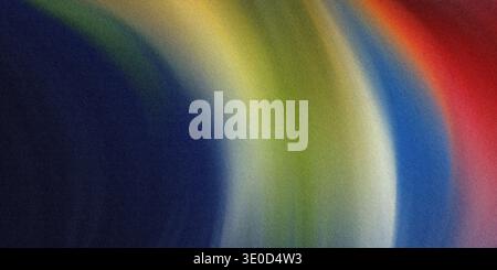 Ein lebendiges, abstraktes Bild mit einem unscharfen Wirbel aus Regenbogenfarben, das einen dynamischen und farbenfrohen Hintergrund erzeugt. Stockfoto