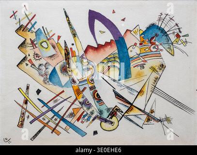 WASSILY KANDINSKY (1866-1944), ohne Titel 1922, Aquarell und Tinte auf Papier. Stockfoto