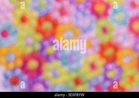Hintergrund, farbige Perlen verschwommenes Bild, farbiger Hintergrund Stockfoto