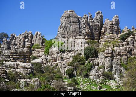 El Torcal de Antequera in Andalusien, Spanien Stockfoto