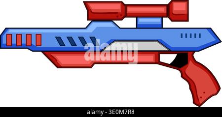 Spielzeug Dart Blaster Pistole Vektor Illustration Stock Vektor