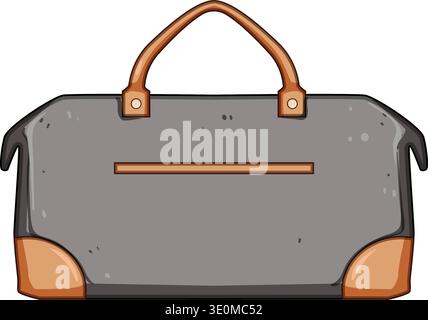 Reisetasche für Reise und persönliche Gegenstände Stock Vektor