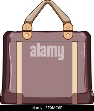 Reisetasche Gepäck Zubehör für Wochenendreisen Stock Vektor